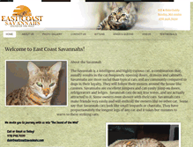 Tablet Screenshot of eastcoastsavannahs.com
